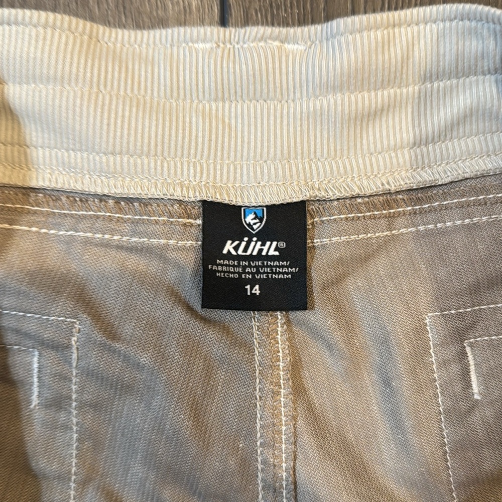 kuhl women’s tan joggers - Picture 2 of 3